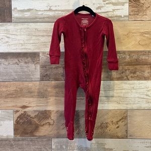 Posh Peanut Waffle Knit ruffled Footie